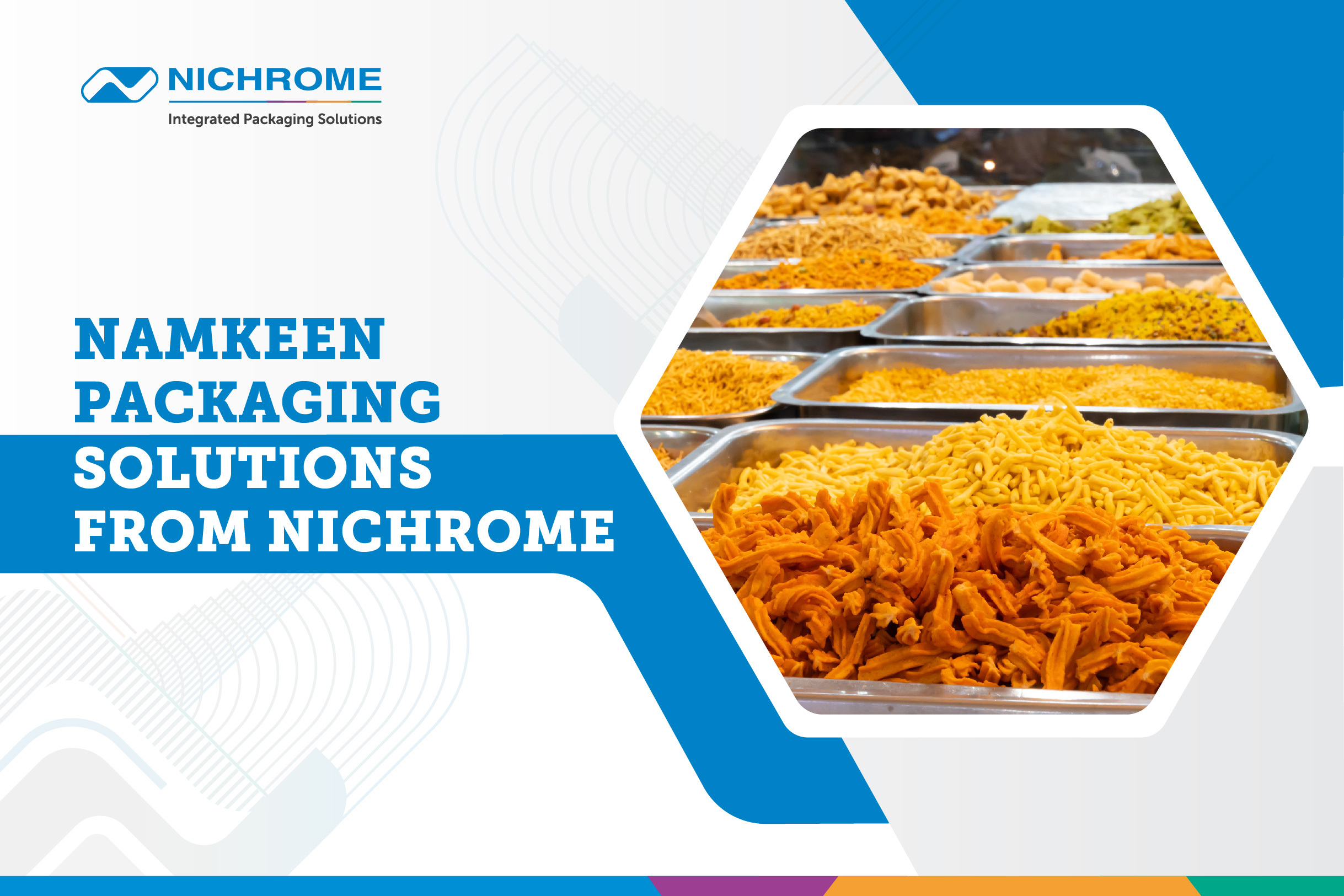 Namkeen packaging machine by Nichrome - A trusted snacks packaging machine manufacturer.