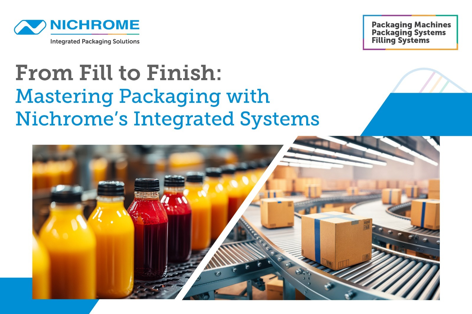 Nichrome automatic packaging machine operating in a production line